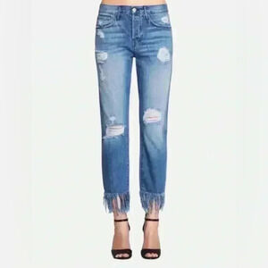 3x1 WM3 Crop Fringe Jean Mazzy Size 26